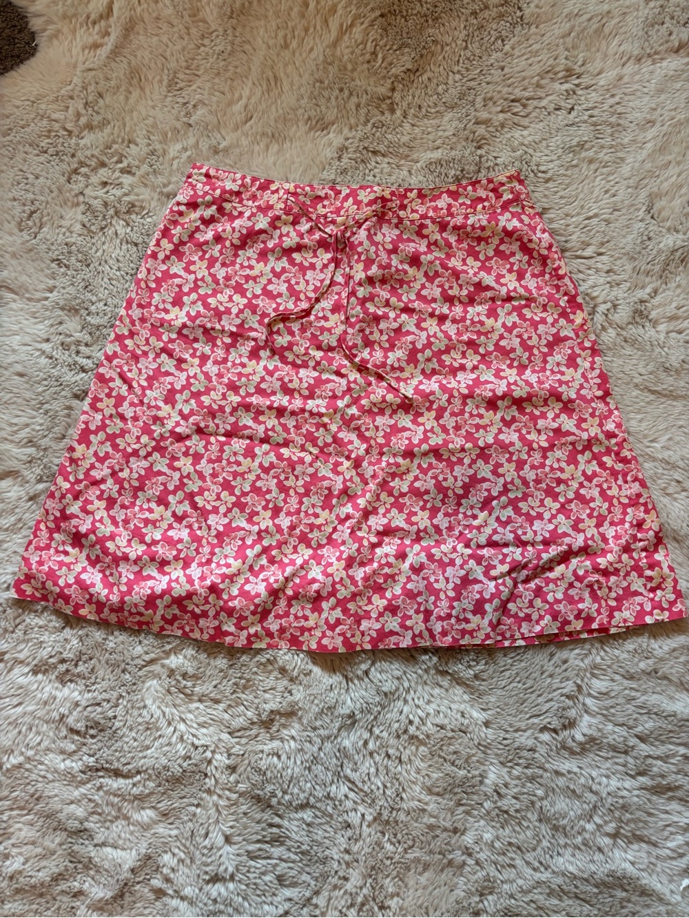 Vintage Talbots Pink Floral A-Line Skirt
